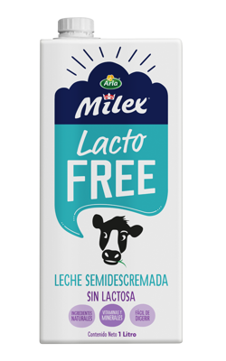 Milex® Leche Sin Lactosa Semidescremada 1L
