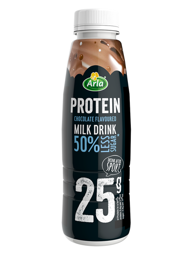 Arla® Protein Chocolate flavoured milk drink with less sugar